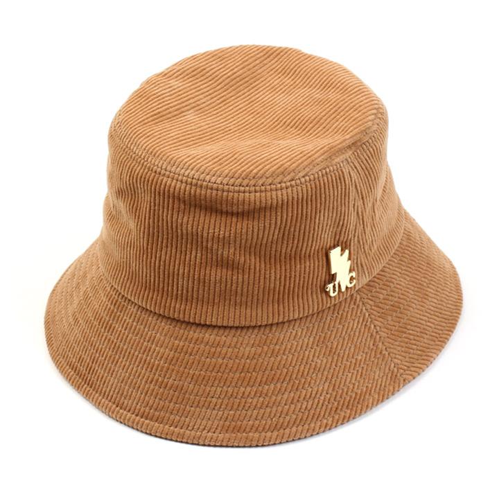 Yunibeosyeolkemiseuteuli Side Thunder Beige Corduroy Bucket Hat