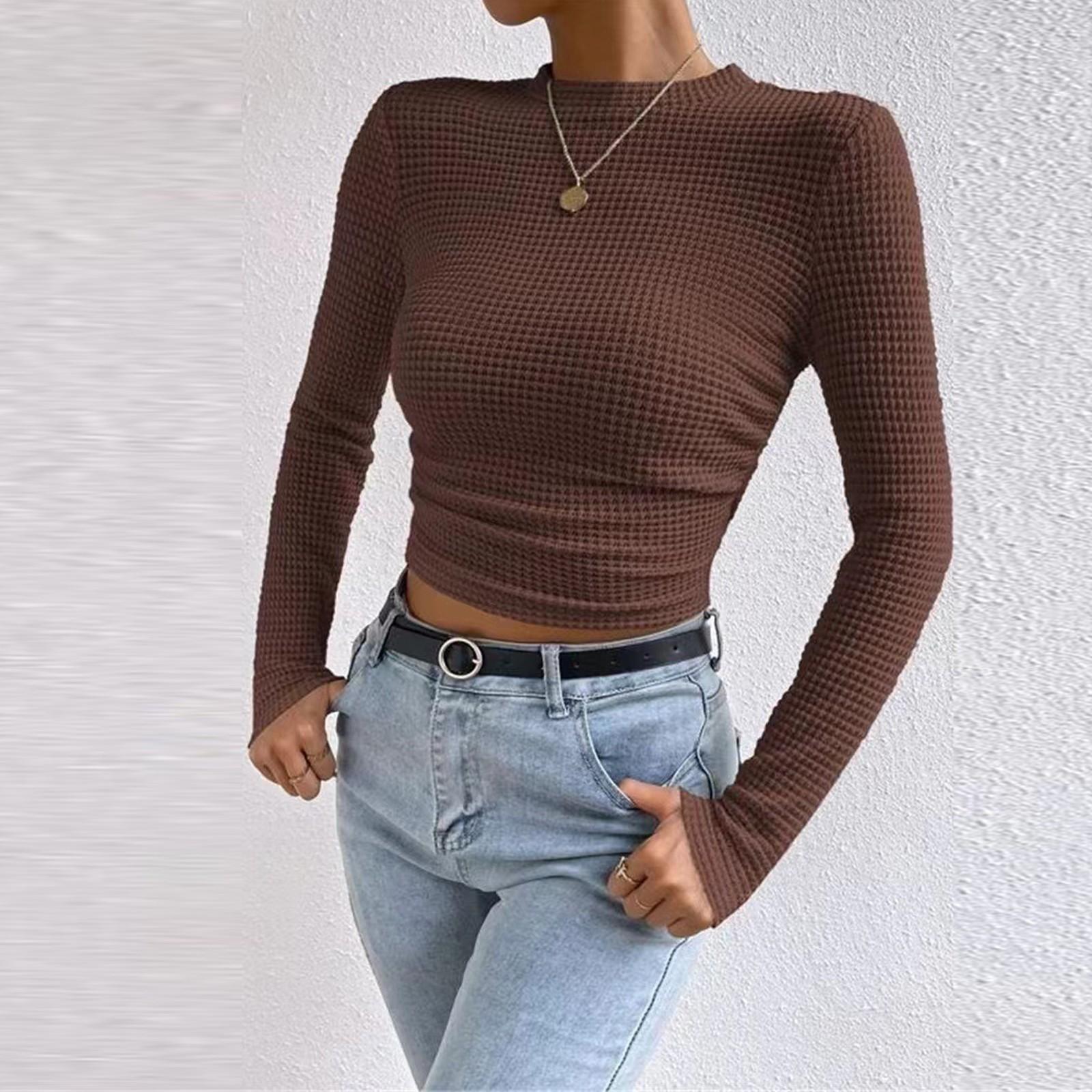 

Женские футболки плиссированные с V-образным вырезом нарядные повседневные блузки с принтом с коротким рукавом летние топы свободного кроя L кофейный