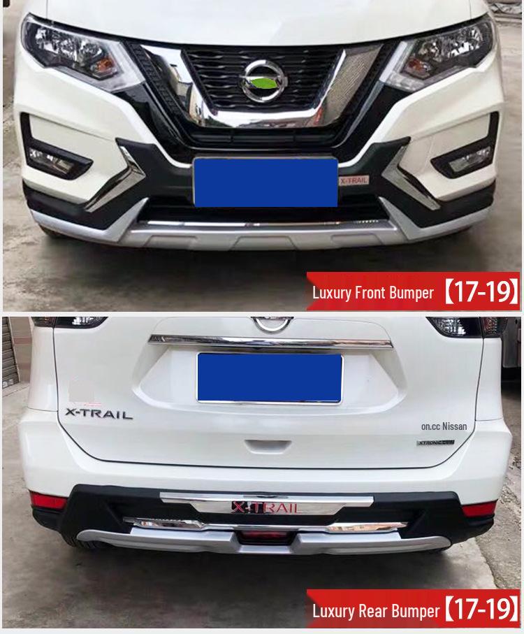 Kompatibel mit 14-19 Qashqai Modellen, Stoßstangen-Schutzkit für vorne und hinten.