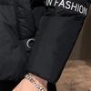 Giacca imbottita con cappuccio a forma di pane, taglia grande, vestibilità larga, calda, versione coreana alla moda, per uomo, moda invernale, capospalla casual per il freddo
