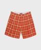 Leiteuchekeuaus (U) Checked Shorts Orange/Yellow