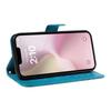 For iPhone 16e Case with Hand Strap Butterfly PU Leather Wallet Phone Cover