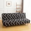 LANMOLIFE Foldable Sofa Bed Cover Stretch Futon Armless Sofa Bed Covers Removable And Washable Furniture Protective Covers