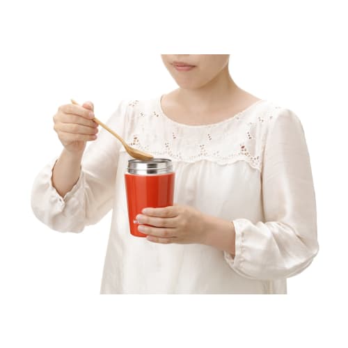 Tiger Thermos Vacuum Insulated Soup Jar 380ml Thermal Lunch Box Wide Mouth Round Bottom Chili Red MCL-B038-RC Tiger