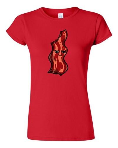 Junior Too Cute To Eat Bacon Breakfast Meal Food Pork Pig Novelty DT T-Shirt Tee Unisex T-Shirt L