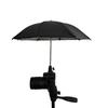Adjustable Camera Umbrella with Clip Supply Stand Durable Portable Sunshade for Video Smartphone Camping Photography Traveling