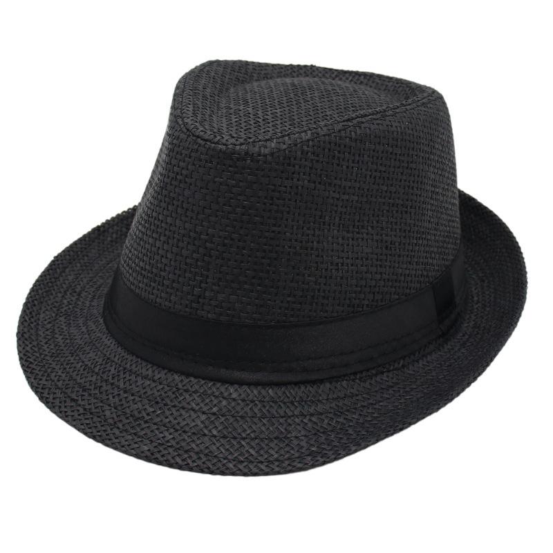 Gentleman'S Straw Hat Hawaiian Hat Short Brim Spring Summer Visor Churchill Jazz Hat Men'S And Women'S