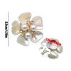 Crystal Pearl Button Covers Detachable Clip-On Shirt Coat Decorative Buttons Sewing Button for DIY Blouses Clothing Women Men