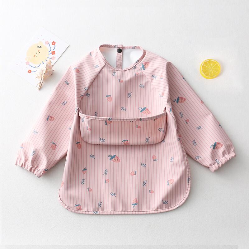 Children s Long-Sleeve Waterproof Feeding Bib