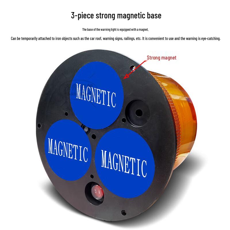 Magnetic Rechargeable LED Strobe Warning Light