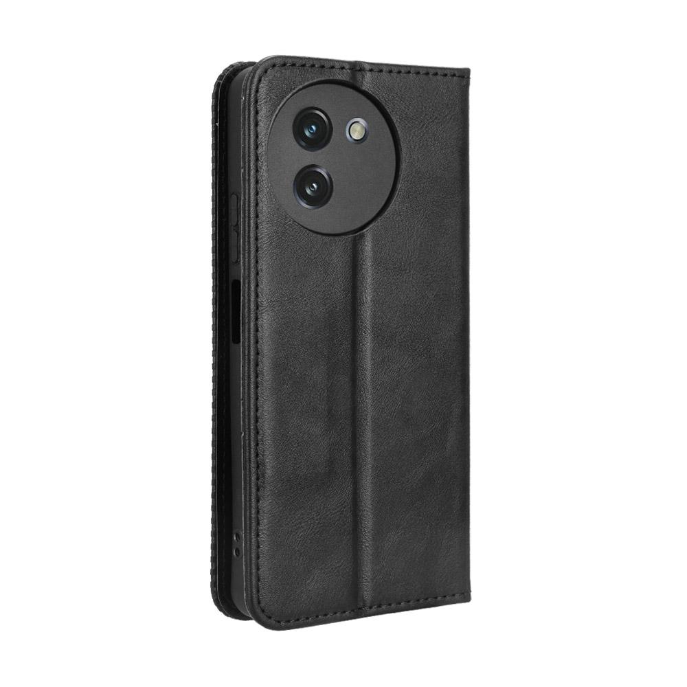 For Doogee Note 59 Pro/Doogee Note 59 Leather Case Wallet Stand Retro Texture Phone Cover