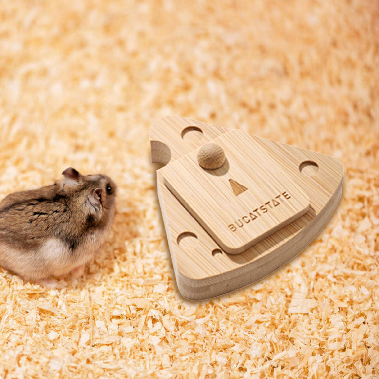 

Деревянные интерактивные игрушки для обогащения пищи Диспенсер для лакомств Ментальная игрушка Кормление кроликов для крыс