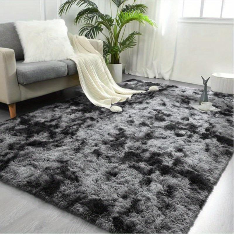 Modern Minimalist Shag Rug: Non-Slip, Sound-Absorbing Living Room Sofa Mat, Bedroom Bedside Rug, Home Decor