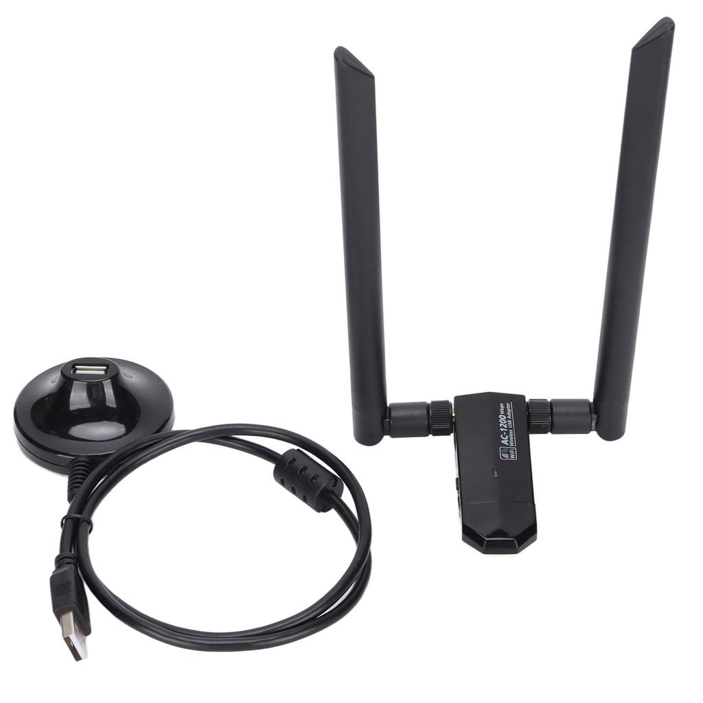 Wireless Network Card 1200Mbps Long Range Dual Band Wireless USB WiFi Adapter for PC Desktop