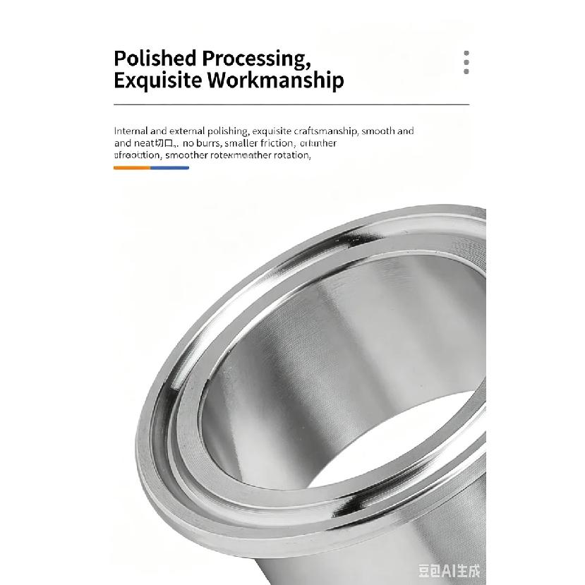 1Pcs 19mm--219mm Tube O/D X Tri Clamp Weld Ferrule 304 Stainless Steel Sanitary Connector Pipe Fitting For Homebrew