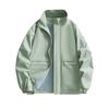 New Zipper Casual Coat Loose Collar Big Pocket Jacket Large Size Fashion Leisure Outdoor Sports Coat