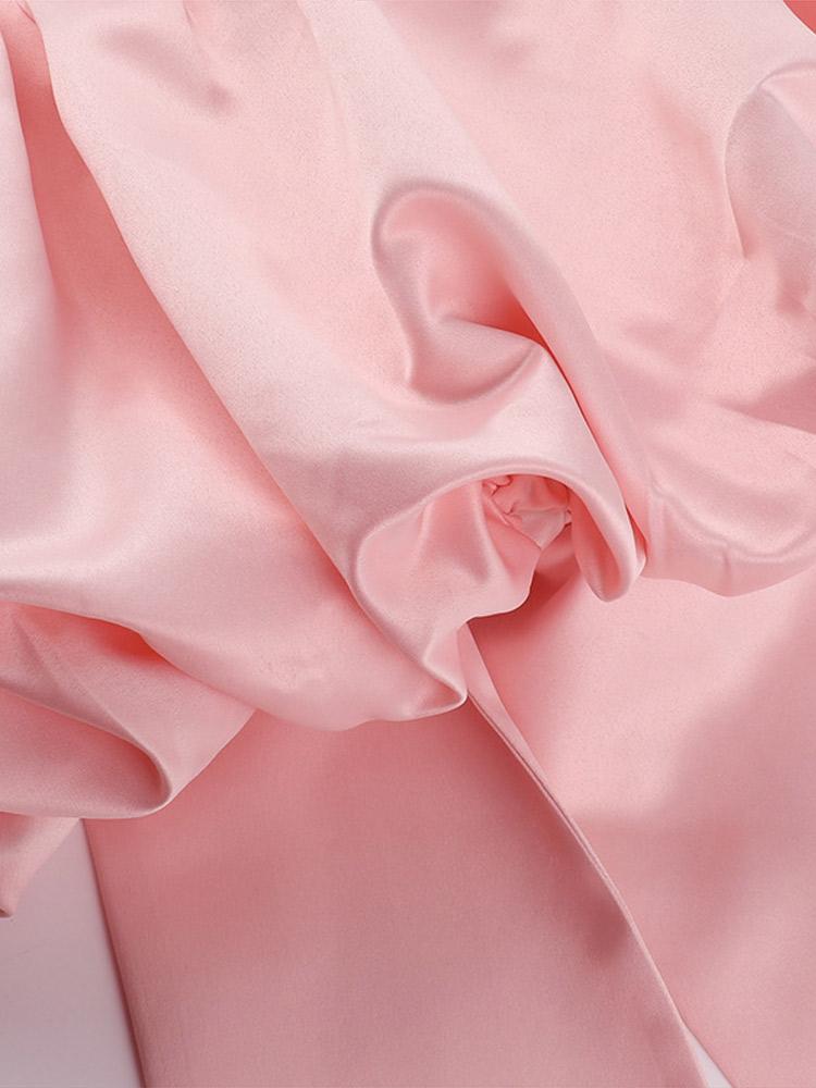 Women's Strapless Bow Short Dress Ladies' Princess Dress Christmas Festival Birthday Pink Black Blue Represent Dresses