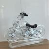 Transparent High Borosilicate Glass Motorcycle Wine Soaking Bottle, Craft White Wine Bottle, Whiskey Bottle