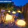 Solar lawn Lamp Outdoor Solar Pebble Rock Waterproof Garden Cobblestone Glowing Stone Landscape Lights For Street Path Decora
