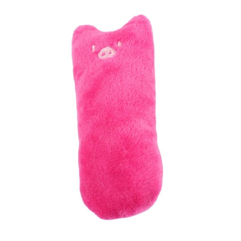 Interactive Plush Catnip Toy for Cats Funny Chewing Vocal Cat Mint Teething Toy with Claws Thumb Bite Kitten Playtime Accessory