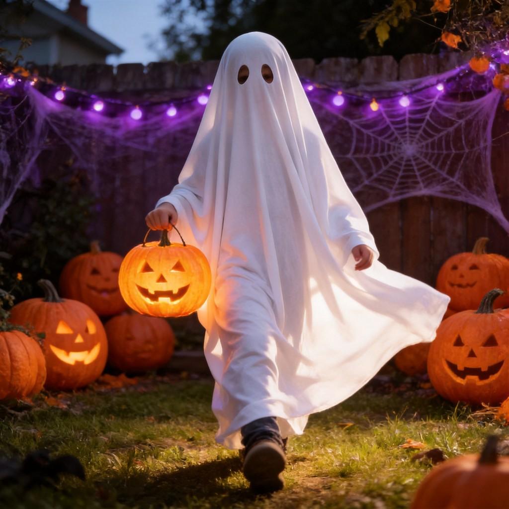 Halloween Geisterkostüm Für Kinder Und Erwachsene Mit Polyesterumhang Für Party Halloween Cosplay