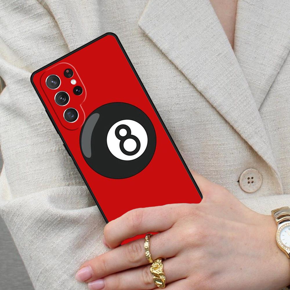 Billiards Eight Ball Cell Phone Case for Samsung Galaxy S26 Ultra S25 S24 S23 S22 S21 S20 Note10 Cover