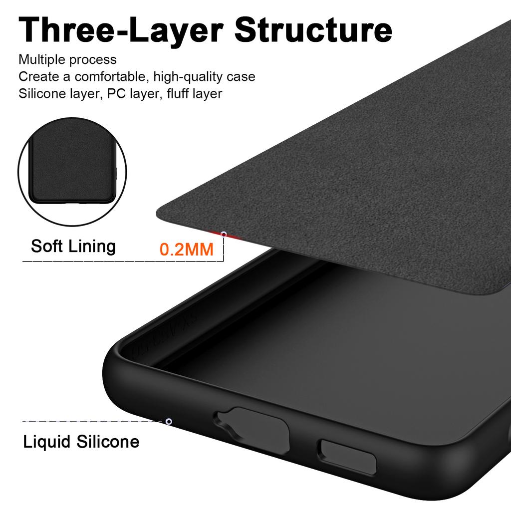 For Oppo A79 5G/A2 5G Case 2.2mm Rubberized TPU Protective Phone Cover