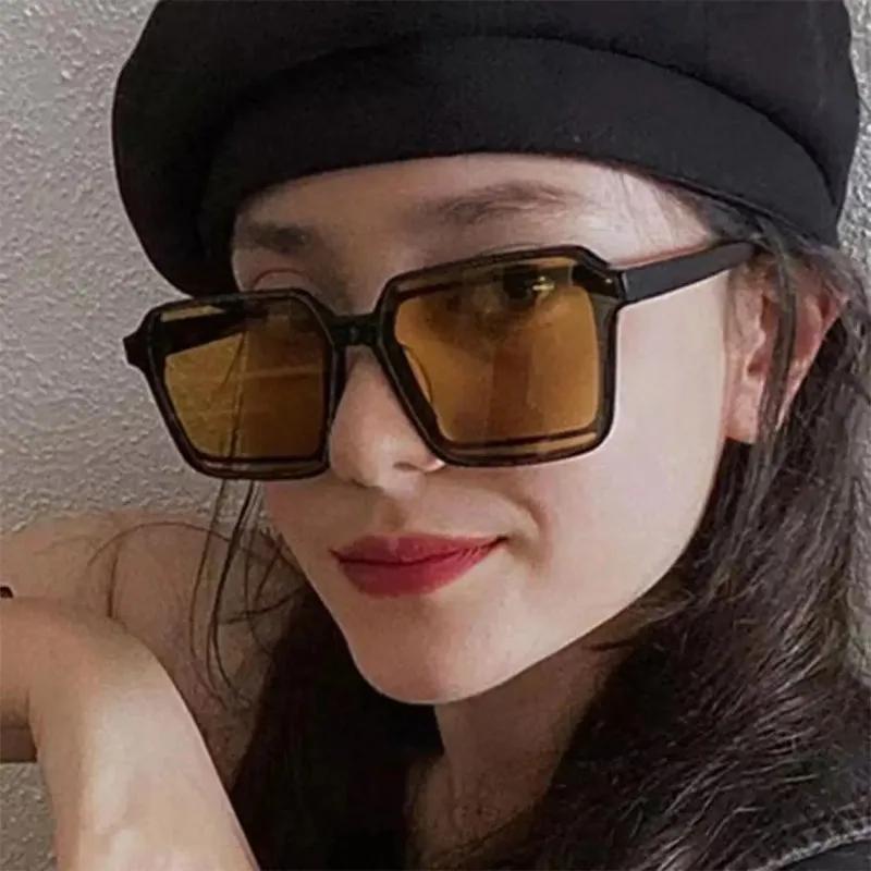 Y2K Fashion Unique Clubbing Sunglasses Women's Square Frame Sun Glasses Street Style Shades UV 400 Protection Eyewear for Women