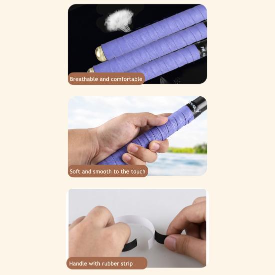 5 Stück Badminton Schläger Griffband Anti-Rutsch Schweißabsorbierend Stoßfest Atmungsaktiv Elastisch Angelrute Tennis Schläger Schläger Übergriff Wickel