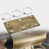 Titanium Pipe Heat Shield Exhaust Heat Shield Car Motorcycle Heat Guard Cover Wrap with Stainless Steel Clamps Heat Protection