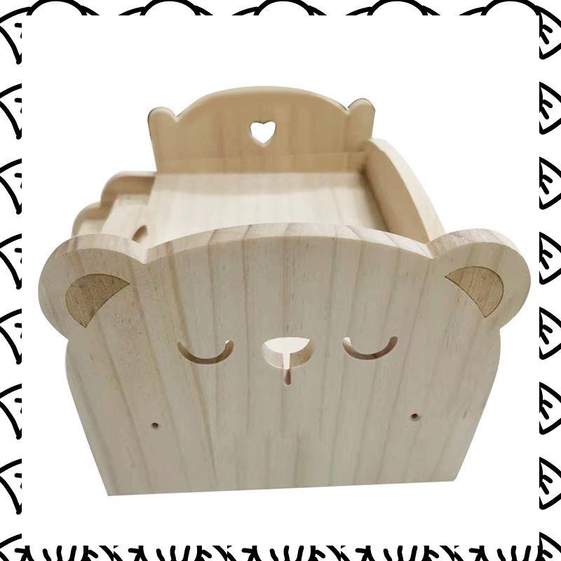 A71Z Wooden Play Bed For Universal Wooden Bed Wooden DIY Mini Play Bed For Children's Day Gift