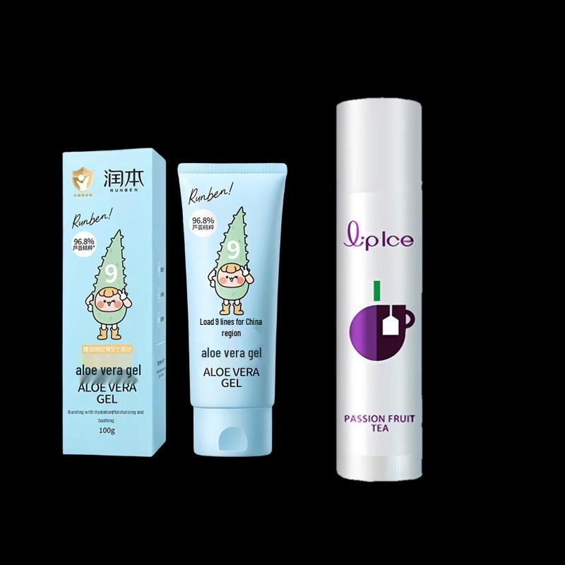 

Mentholatum Fruity Ice Lip Balm Set with Aloe Vera Gel