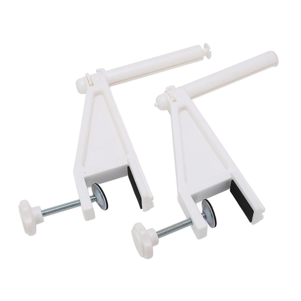 Verdant Touch Professionelles Tischtennisnetzpfosten-Set, Tragbares Tischtennisnetz mit verstellbarem Klemmpfosten, Professionelle Schraubbefestigung, Weiß