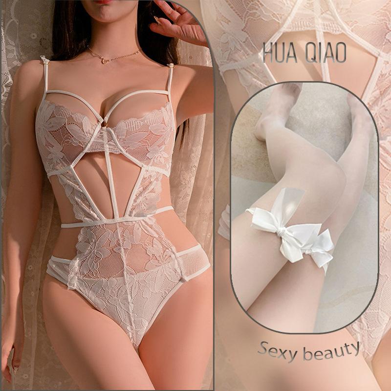 Sexy Erotic Underwear Hollow Pure Desire Temptation Strap Lace Free Pajamas Flirting Erotic Underwear Women Are So Transparent