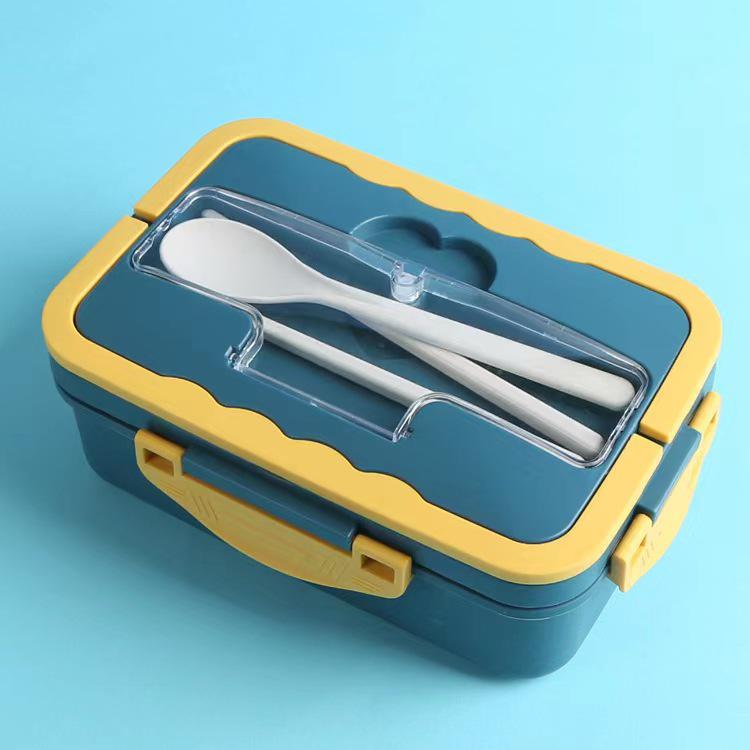 Wheat Straw Insulated Microwave-Safe Bento Lunch Box for Office & Students