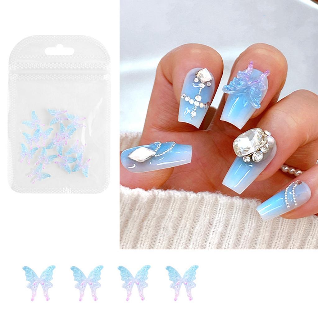 Stilvolle 3D Schmetterling Nagelanhänger Einzigartige Nagelkunst Nagelkunst Dekorationen für personalisierte Maniküren