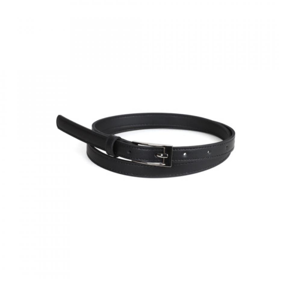  Shop    DomeStic Women S Shiny Rectangular Buckle Belt 15mm Belt Tu Wbt 0933 Black