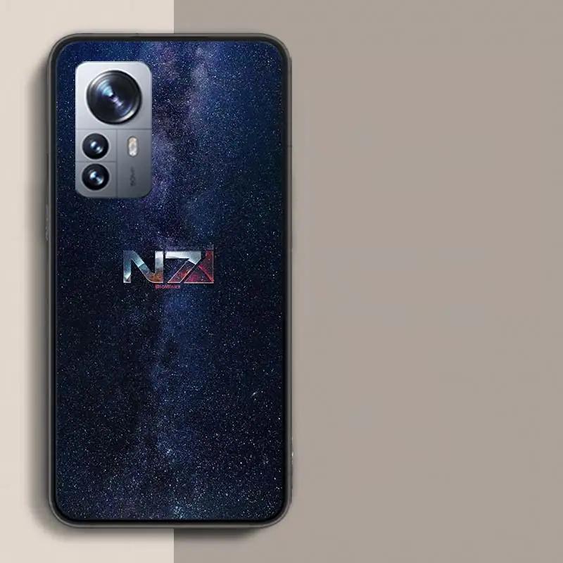 N7 Mass Effect Phone Case For Xiaomi Poco X3 NFC X4 GT M3 M4 M5 M5S X7 X6 X5 F6 Pro F5 F4 Mi F3 F2 Cover TPU Capa Coque Clear Pa