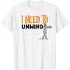 I Need To Unwind Funny Halloween Mummy Dad Joke Pun T-Shirt