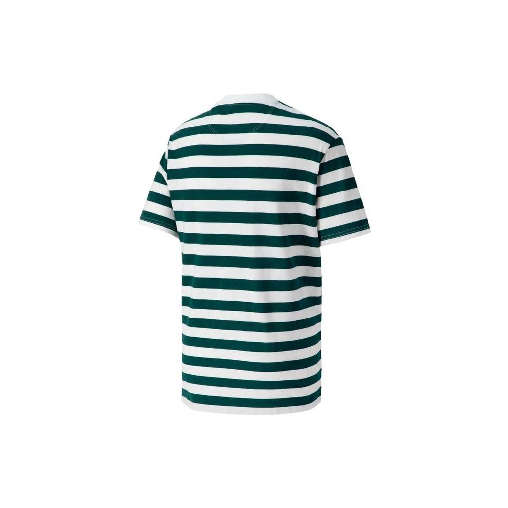 PUMA MMQ Striped T-Shirt 'Green' Men's 537510-24