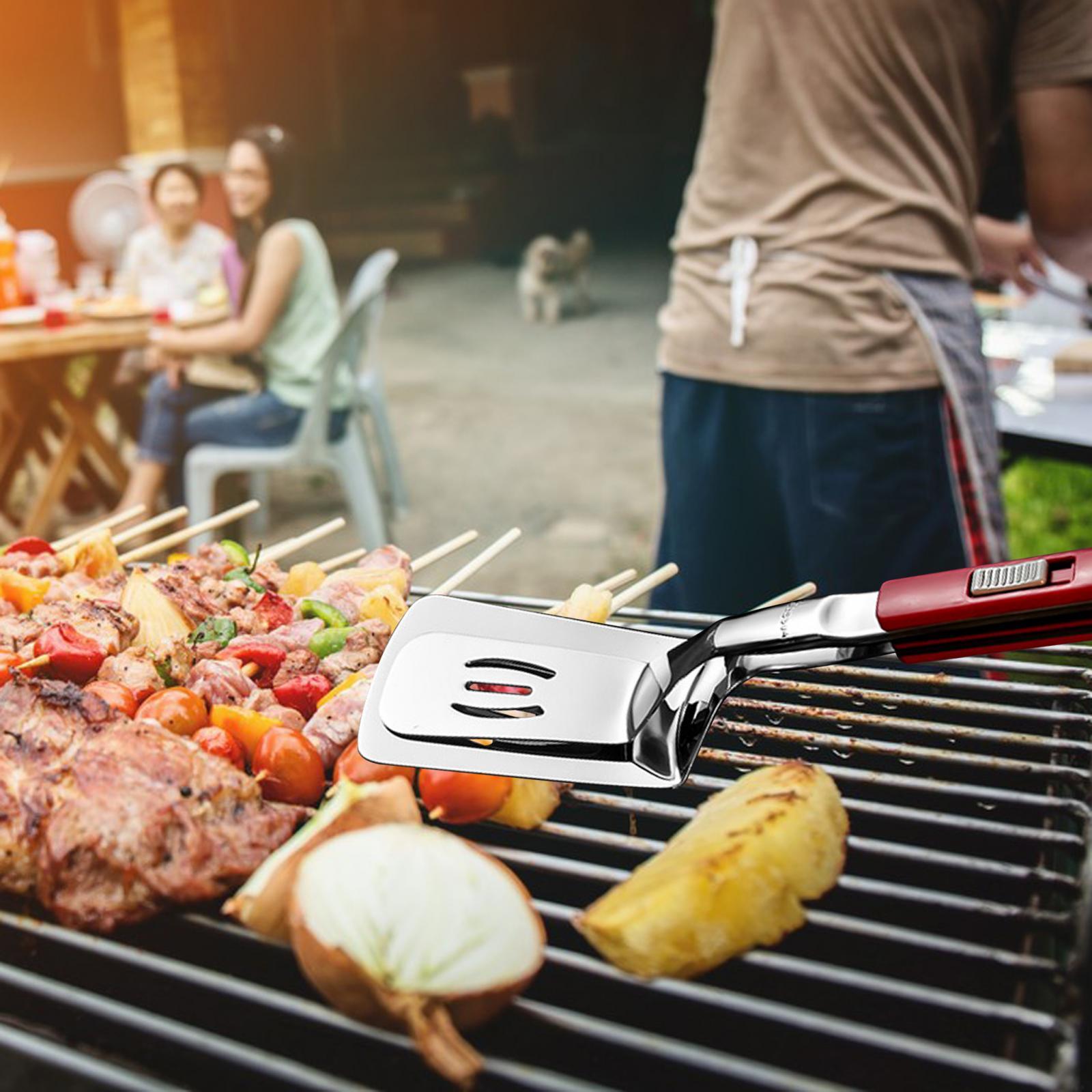 

Stainless Steel Multipurpose Gripper Bread Clip/Steak Clamps/Fried Steak Clamp/Barbecue Tongs