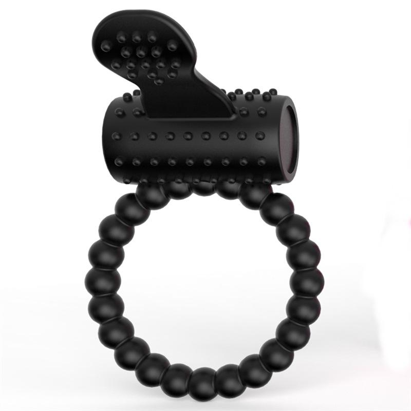Penis Ring Cock Stretchy Intense Clit Stimulation Silicone Tongue Vibrator Sex Toys for Couple Adults Products Delay