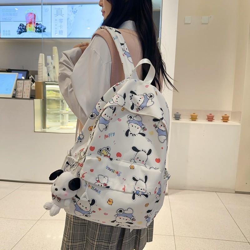 Stylish And Trendy Cartoon Print Large Capacity Backpack For School And Leisure Use