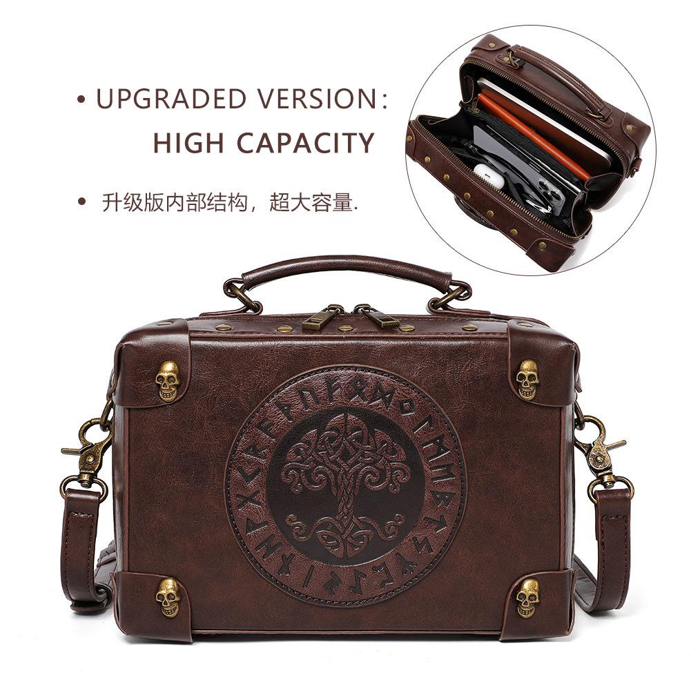 

Women S Bag, Punk Retro Style Embossed Women S One-Shoulder Oblique Span Bag, Portable