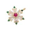 ZHUKOU Christmas Tree Snow Christmas Charms Pearl Christmas Charms for Jewelry Making Handmade Jewelry Accessory VD1394