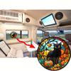 Halloween Static Cling Glass Sticker Window Party Decoration Wall Car RV Window Black Cat Pattern Car Electrostatic Film#32