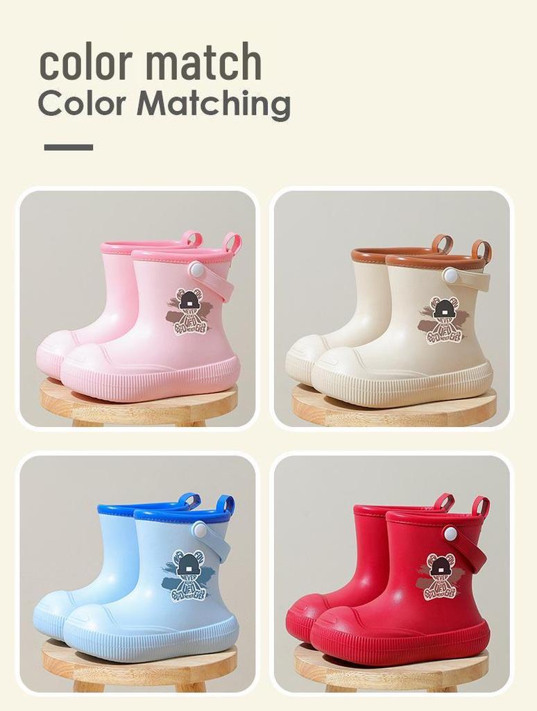 Dětské vodotěsné gumové holínky - Protiskluzové, vysoké provedení do školy