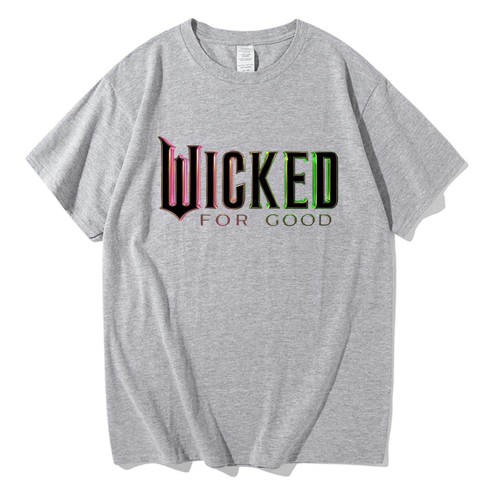 2025 MovieWicked for Good T Shirt Retro WomenUnisex Clothing Cotton Clothes Graphic Tops for Lover Gifts Hight Quality T Shirts