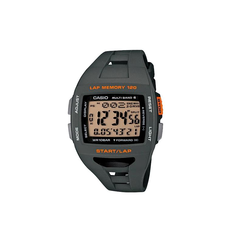 

Casio YOUTH series - silicone small squares, retro fashion, simple classic, solar step counter, waterproof and shockproof movement, STW-1000-8JH чорний