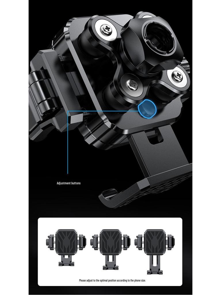 Shockproof & Vibration-proof Phone Holder for Bikes, Electric Scooters, & Motorcycles